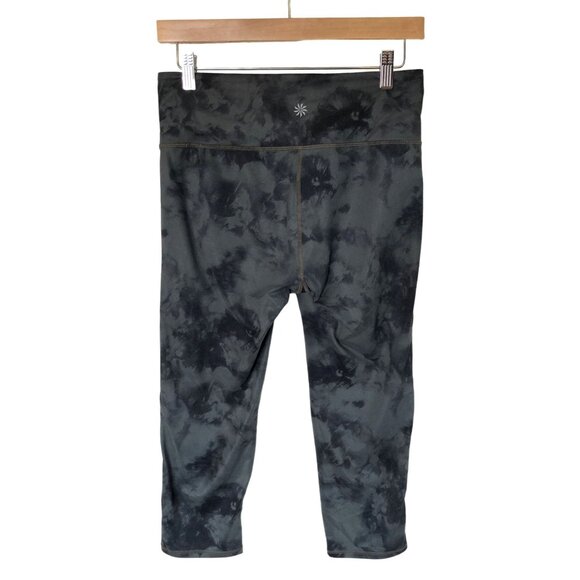 Athleta Women's Medium Tie-Dye Capri Leggings High Rise Athleticwear Gym Yoga - Picture 2 of 12